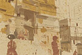 Expressionistisches Stadtbild