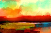 Zonsondergang op zee van Andreas Wemmje thumbnail