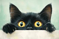 Shy cat