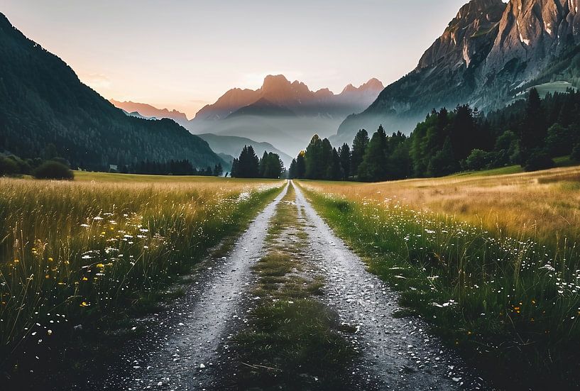 Stille Majestät der Dolomiten von fernlichtsicht