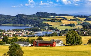 Blick über Straumen in Norwegen