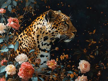 Jaguar dans le jardin éternel sur Eva Lee