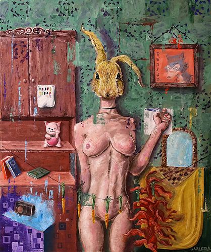 Porter un masque de lapin