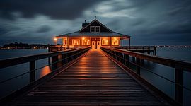 Blue hour at the pier