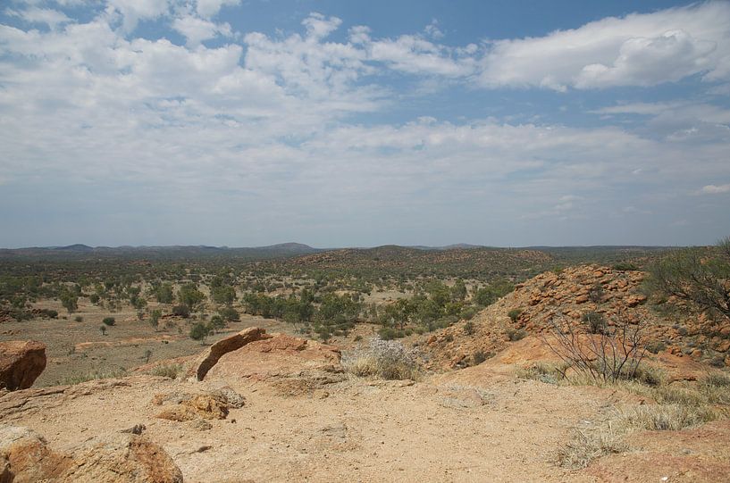 Vue sur l'Outback à Alice Springs (Australie) par Bart van Wijk Grobben