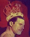 Freddie Mercury De Koning Klassieke Pop Kunst PUR  van Felix von Altersheim thumbnail