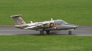 Österreichische Saab 105 OE während der Airpower 2019.