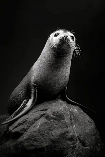 Harbour seal by Poster Art Shop