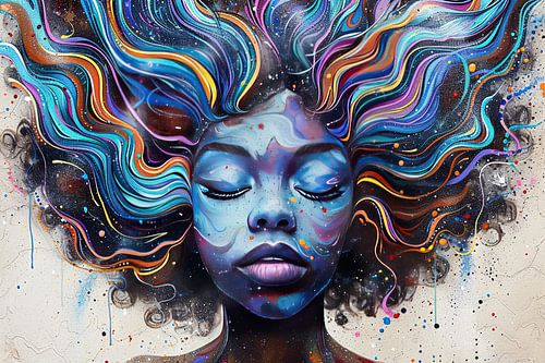 spiritual surrealist portrait