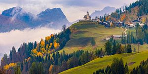 Herbst in Colle Santa Lucia, Italien