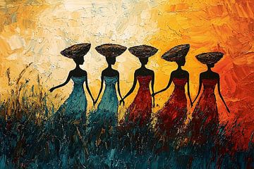 Femmes traditionnelles africaines sur PixelPrestige