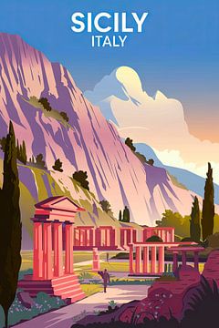 Sizilien, Italien. von Poster Art Shop