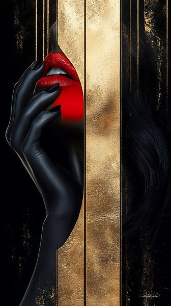 gold - schwarz - rot von Gelissen Artworks