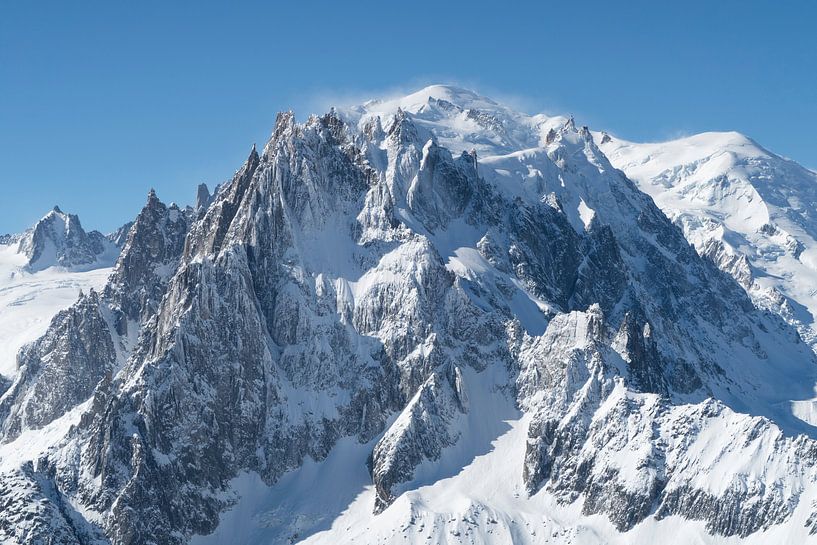 Mont Blanc, der höchste Berg der Alpen von Menno Boermans