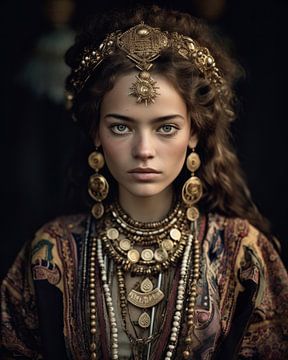 Portrait d'art "Fille berbère"