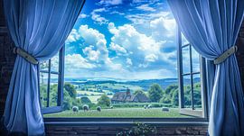 kijken uit het raam van Egon Zitter