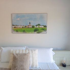 Klantfoto: Zicht op Zutphen, Gelderland. van Danny de Klerk, als ArtFrame