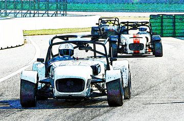 Lotus Super Seven ART FOTO op het circuit van Ingo Laue