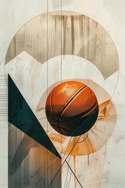 Basketbal van Poster Art Shop