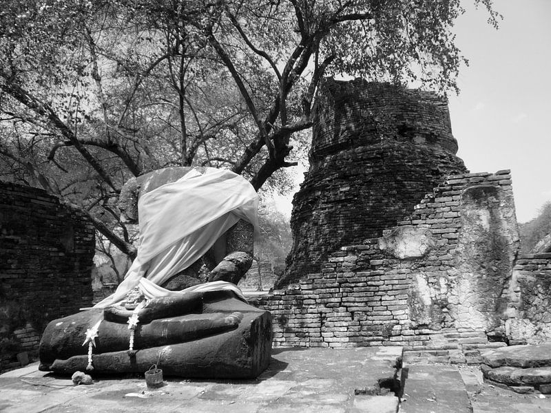Black &amp; White Buddha par Misja Vermeulen