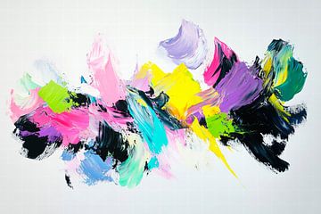 Peinture abstraite colorée sur Poster Art Shop