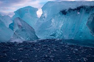 Diamond Beach bei Jökulsárlón , Island. Landschaft