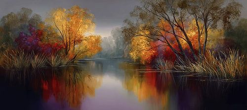 Autumn Reflection of Golden Dream