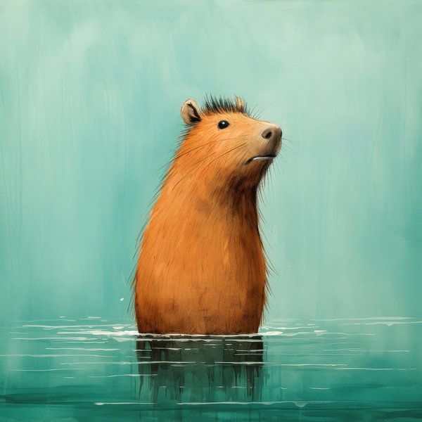 Minimal Capybara von Aloke Design