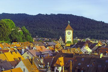 Oude binnenstad Freiburg van Patrick Lohmüller
