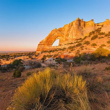 White Mesa Arch at sunrise, Arizona