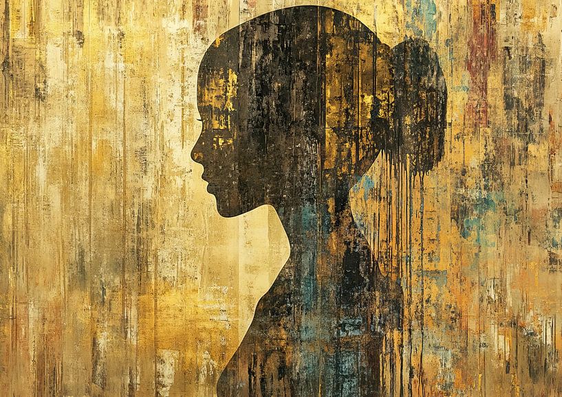 Vrouw profiel van Kunst Kriebels