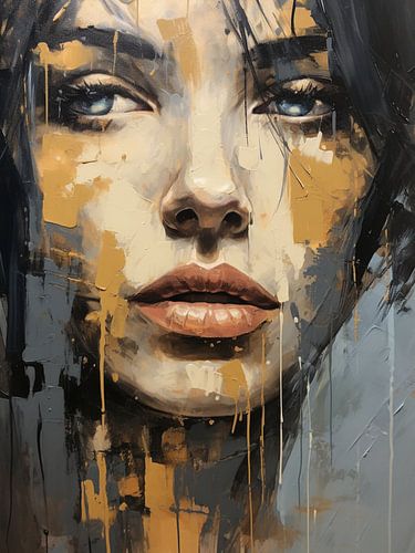 Portrait abstrait moderne