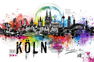 Köln Pop Art Skyline