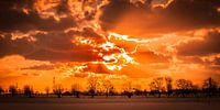 Roter Sonnenuntergang