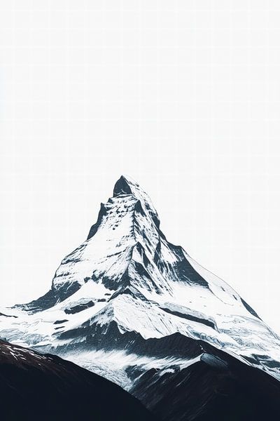 Snow-covered summit - Alpine landscape by Poster Art Shop