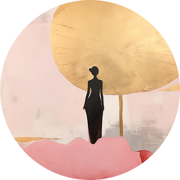 Japandi, Waterlelie roze en goud