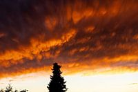 You might think the clouds are glowing
