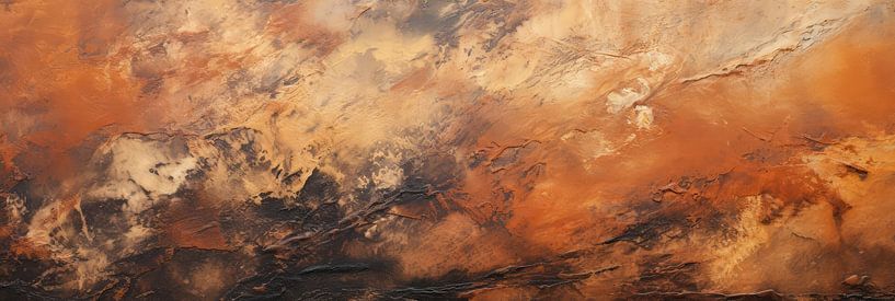 Achtergrond in modderig bruine steen tinten van Art Bizarre