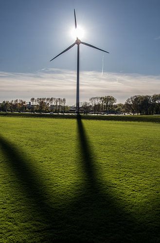 Schaduw van windmolen