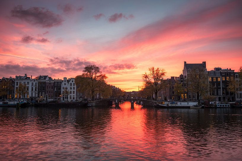 Amsterdam Sunset van Angel Flores