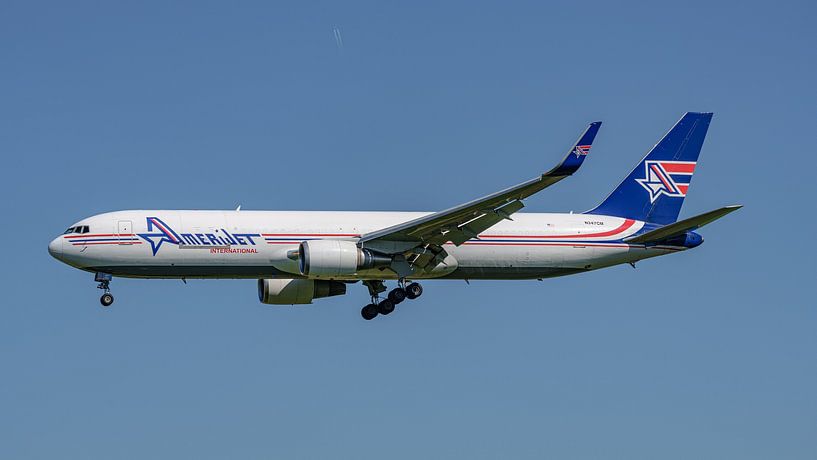 AmeriJet International Boeing 767-300F cargo plane. by Jaap van den Berg