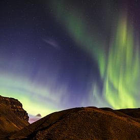 Aurore boréale Islande sur Nick van der Windt