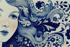 Blaues Haar | Blaue Frau