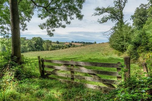 Uitzicht op de Zuid-Limburgse heuvels bij Mamelis