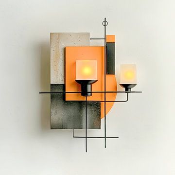 Eigentijdse lichtcompositie - toekomstgerichte structuren van Klaus Tesching - Art-AI