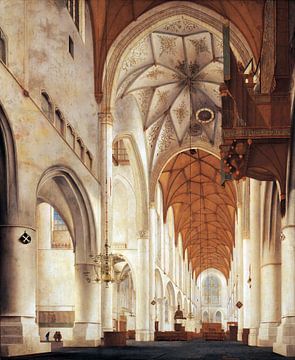 Haarlem, The Interior of St Bavo's Church,  Pieter Jansz. Saenredam - 1648 by Atelier Liesjes