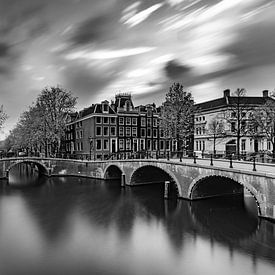 Hoek Keizersgracht/Leidsegracht in Amsterdam van Mike Peek