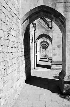 Passage next to Winchester Cathedral by Dennis van de Graaf