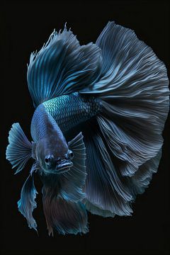 Blauwe Betta Vis van ColorCat