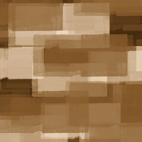Wabi-sabi simplicity in neutral beige brown colors IX by Dina Dankers